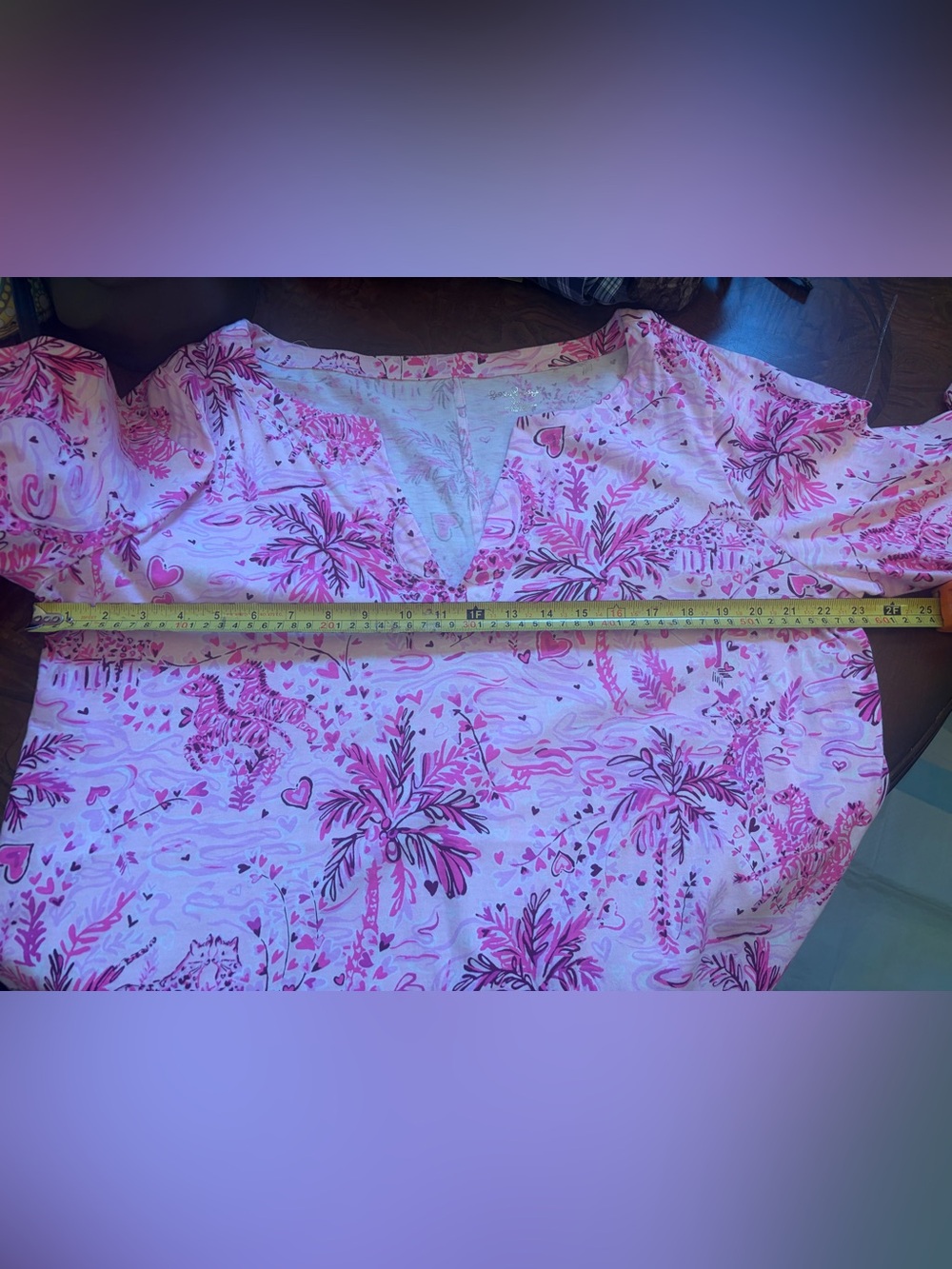 Lilly Pulitzer Floral Dress in Pink XXL Like New - Picture 6 of 9